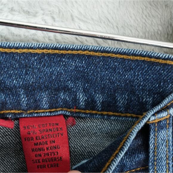 Zana Di Jeans Womens 18 Bootcut High Rise Dark Wash Stretch Glitter Sparkle Y2K - Picture 9 of 13